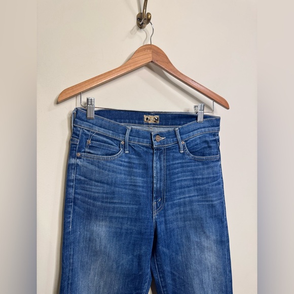 MOTHER High Waisted Rascal Ankle Fray Jeans In Wattcha got cookin’ - Picture 5 of 9